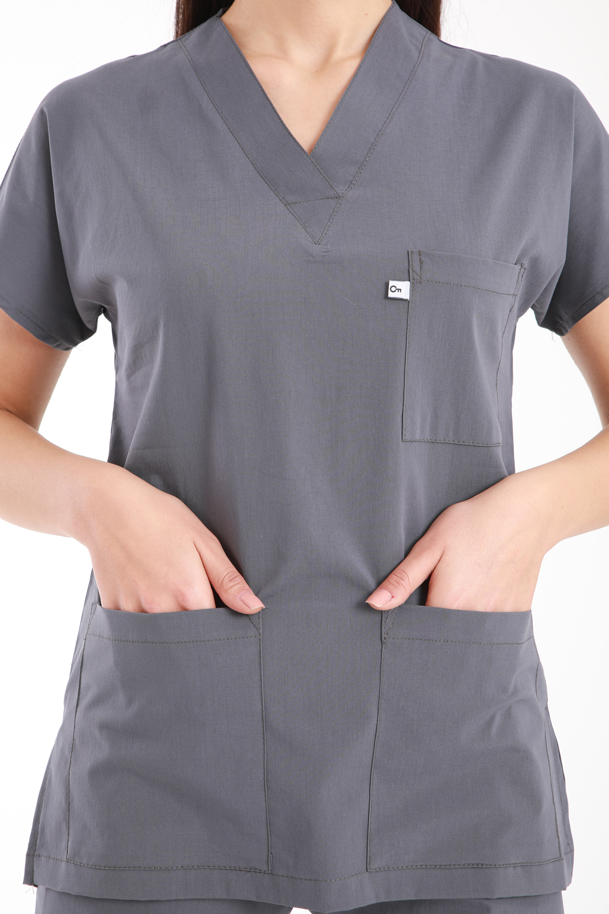 hemsire.doktor.forması.medikal.üniforma.hastane.kıyafeti.gri.likralı.scrubs.5