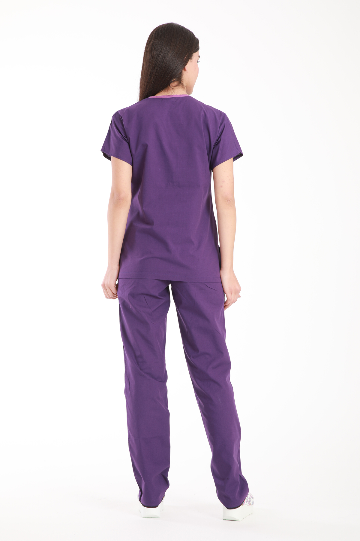 hemsire.doktor.forması.medikal.üniforma.hastane.kıyafeti.koyu.mor.terikoton.scrubs.2