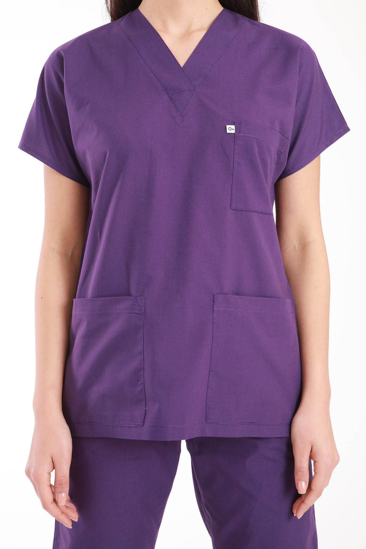 hemsire.doktor.forması.medikal.üniforma.hastane.kıyafeti.koyu.mor.terikoton.scrubs.4