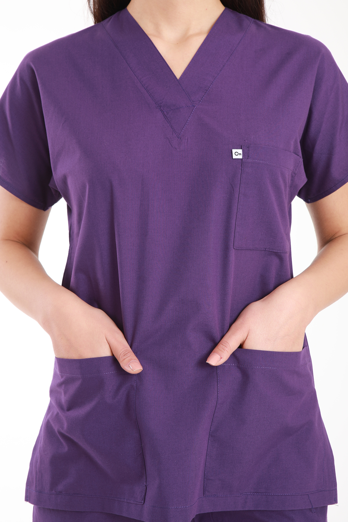 hemsire.doktor.forması.medikal.üniforma.hastane.kıyafeti.koyu.mor.terikoton.scrubs.5