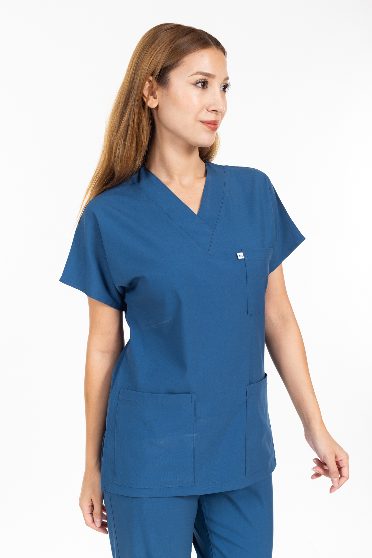 İNDİGO LİKRALI SCRUBS PREMIUM TAKIM-9