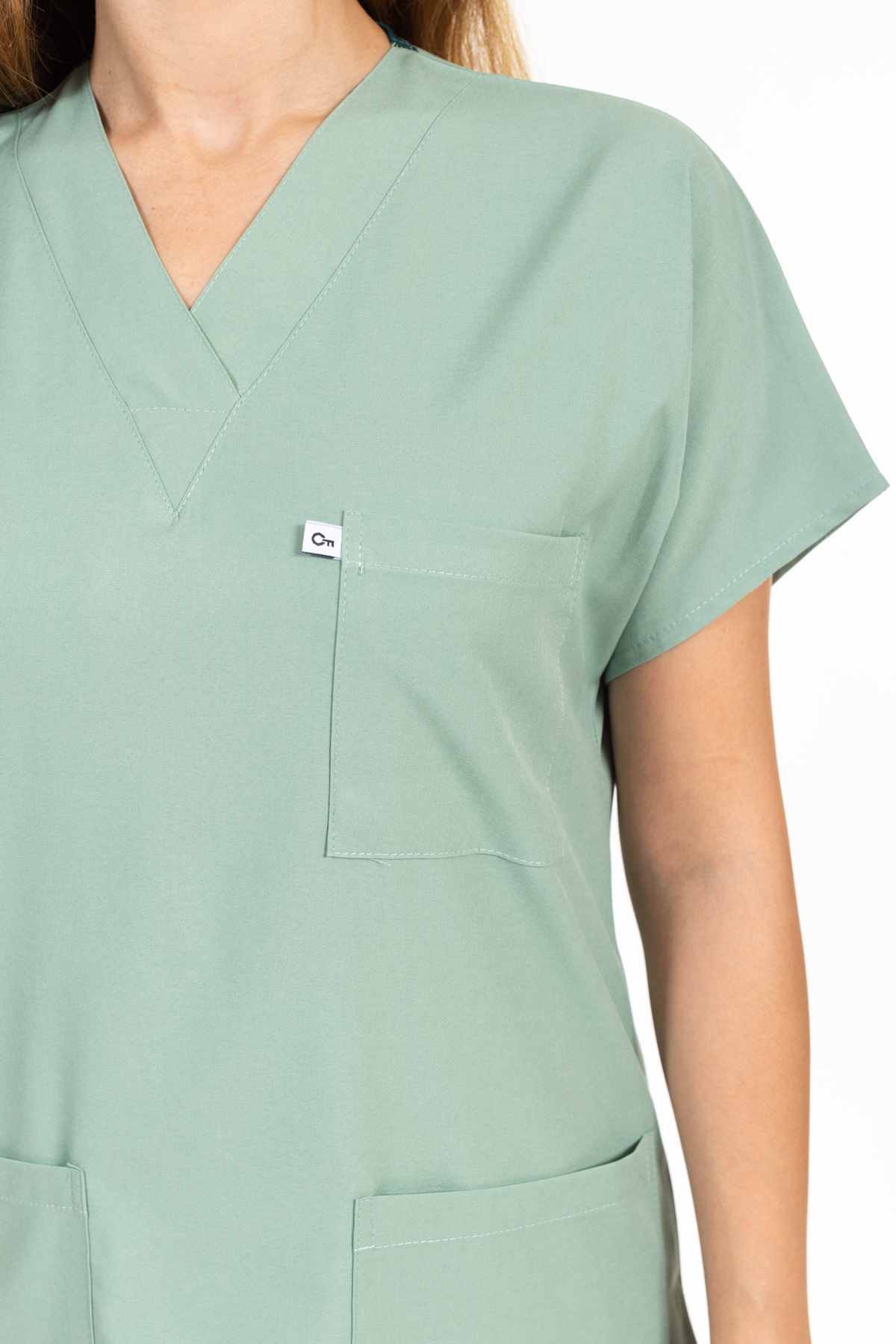 ÇAĞLA YEŞİLİ LİKRALI SCRUBS PREMIUM TAKIM-10