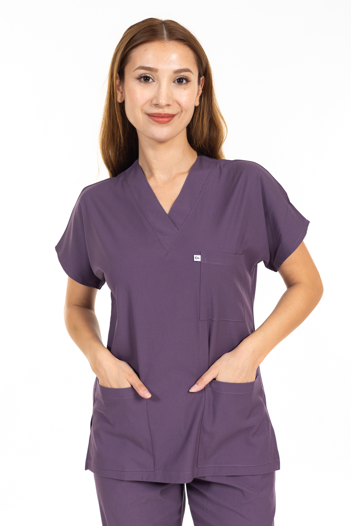 PUDRA LİKRALI SCRUBS PREMIUM TAKIM-7