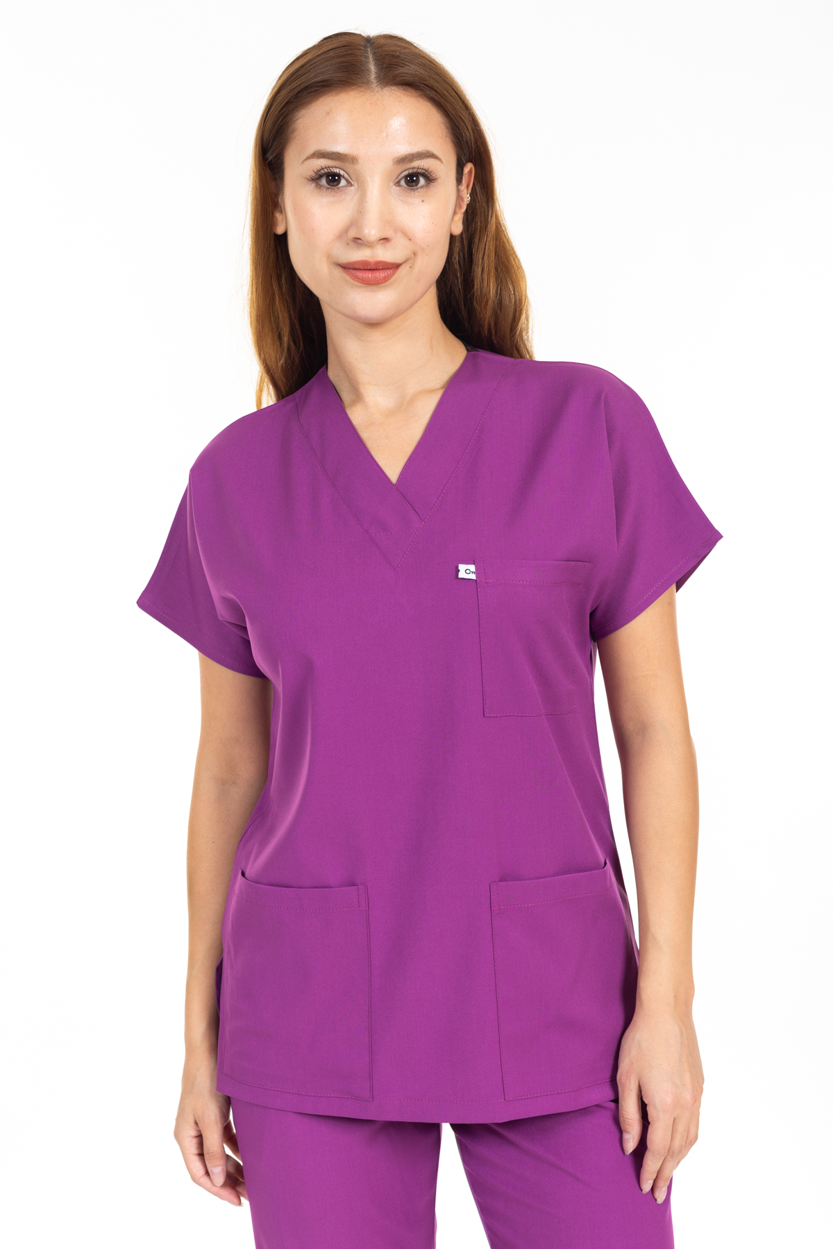 VİŞNE LİKRALI SCRUBS PREMIUM TAKIM-7