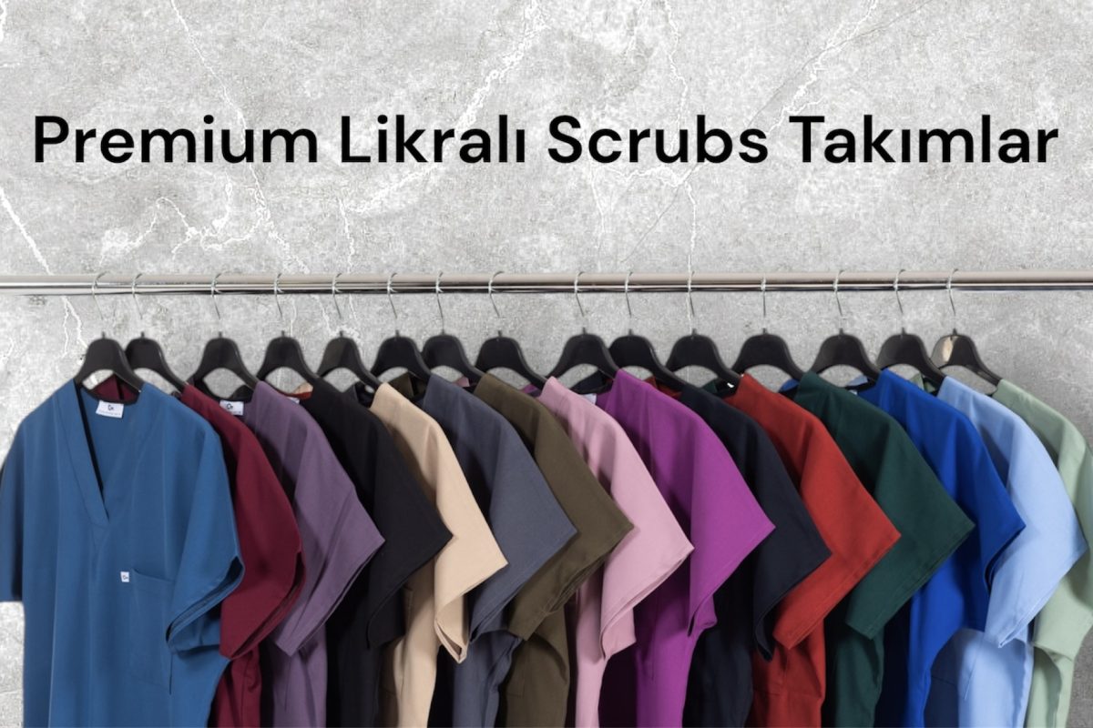 premium likralı scrubs takımlar